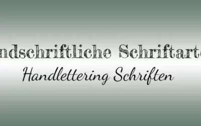 kreative Schriften für nachhaltige Marken: Handgeschrieben.